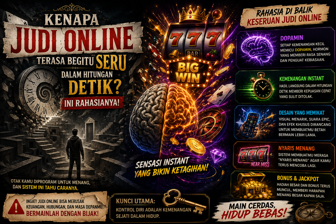 Kenapa Judi Online Terasa Begitu Seru dalam Hitungan Detik? Ini Rahasianya!